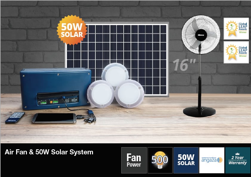 Home solar fan system